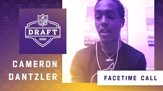 FaceTime Call With Minnesota Vikings Third Round NFL Draft Pick Cameron Dantzler