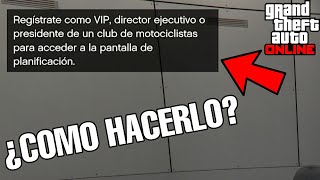 ✓ Registrarse como VIP, DIRECTOR EJECUTIVO o PRESIDENTE de un CLUB de  MOTOCICLISTAS en GTA 5 ONLINE - YouTube