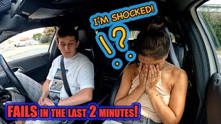 Test after 12 hours of driving lessons from a complete beginner | I can