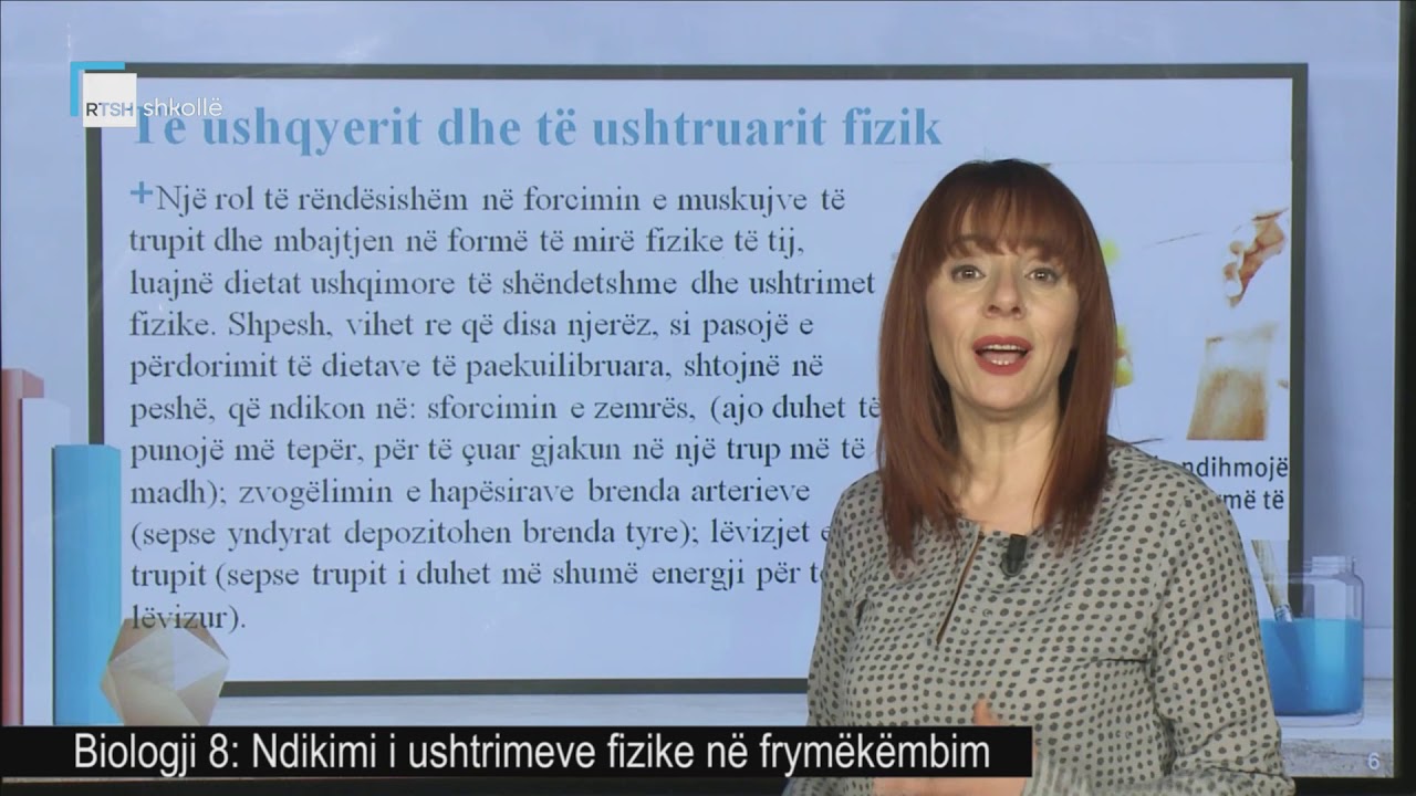 Biologji 8 - Ndikimi i ushtrimeve fizike nё frymëkëmbim