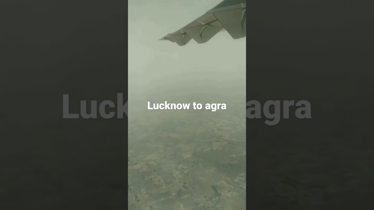 Lucknow to Agra # flight # Take off # landing # viral  # YouTube shorts