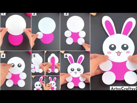 Cute Paper Ribbit | How to make ribbit with Paper | Easy paper ribbit ...