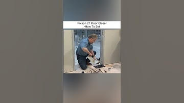 How To Set A Rixson 27 Floor Closer #shorts #doors #hardware #construction #repair