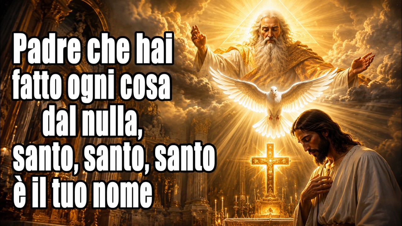 Padre cha hai fatto ogni cosa dal nulla, santo, santo, santo è il tuo nome