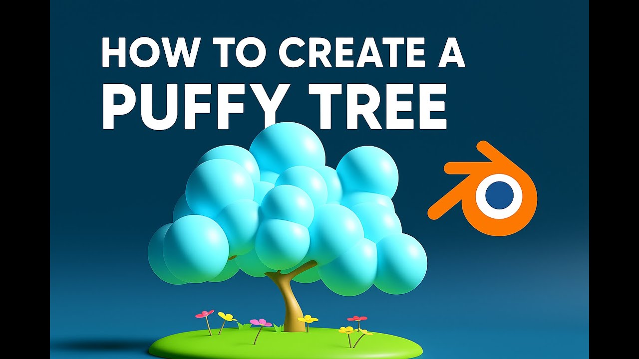 How to Make a Puffy Kawaii Tree in Blender | Easy 3D Art Tutorial - YouTube