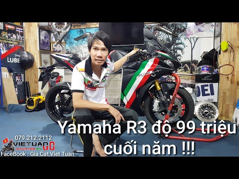 Video Kỹ Sư Hẻm độ R3 99 triệu full 1 gắp bánh bự 190/17 ntn... - youtube