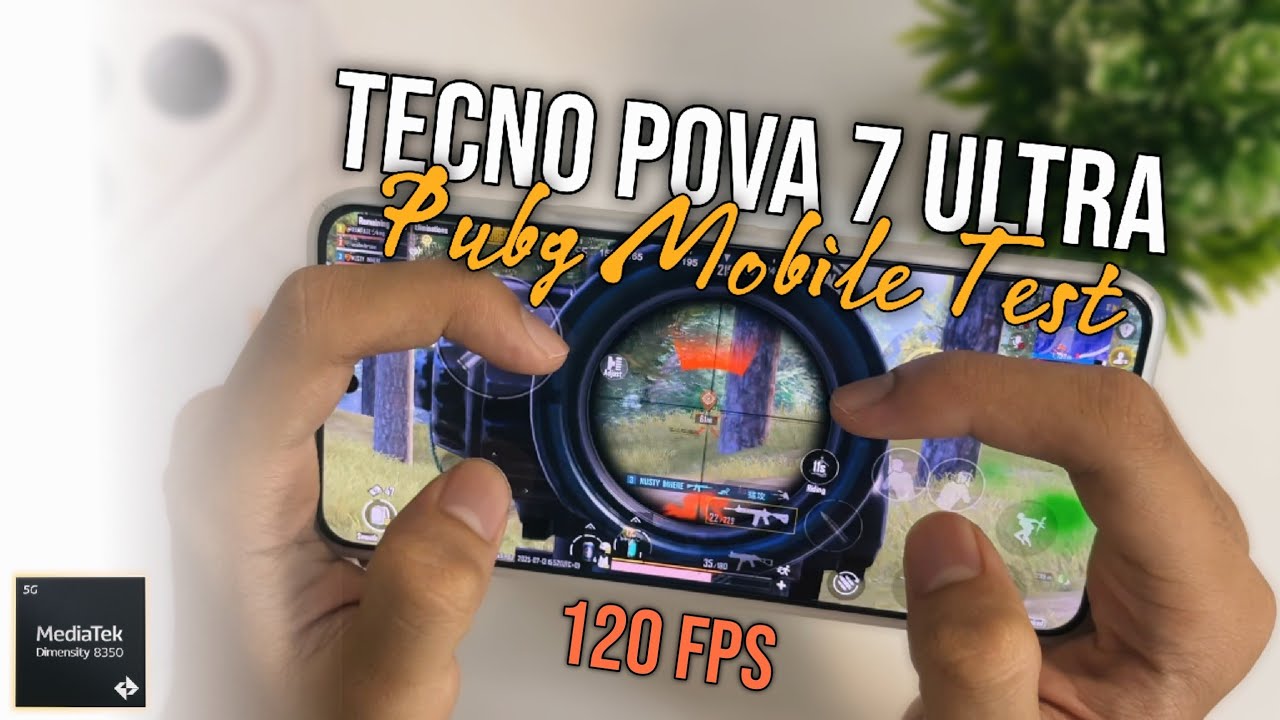 Tecno Pova 7 Ultra Mediatek Dimensity 8350 Ultimate Pubg Mobile Gaming Test