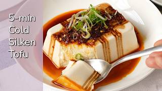 Easy 5-Min Cold Silken Tofu Recipe with Chili Oil and Soy Sauce | Easy Chinese Weekday Recipes screenshot 2