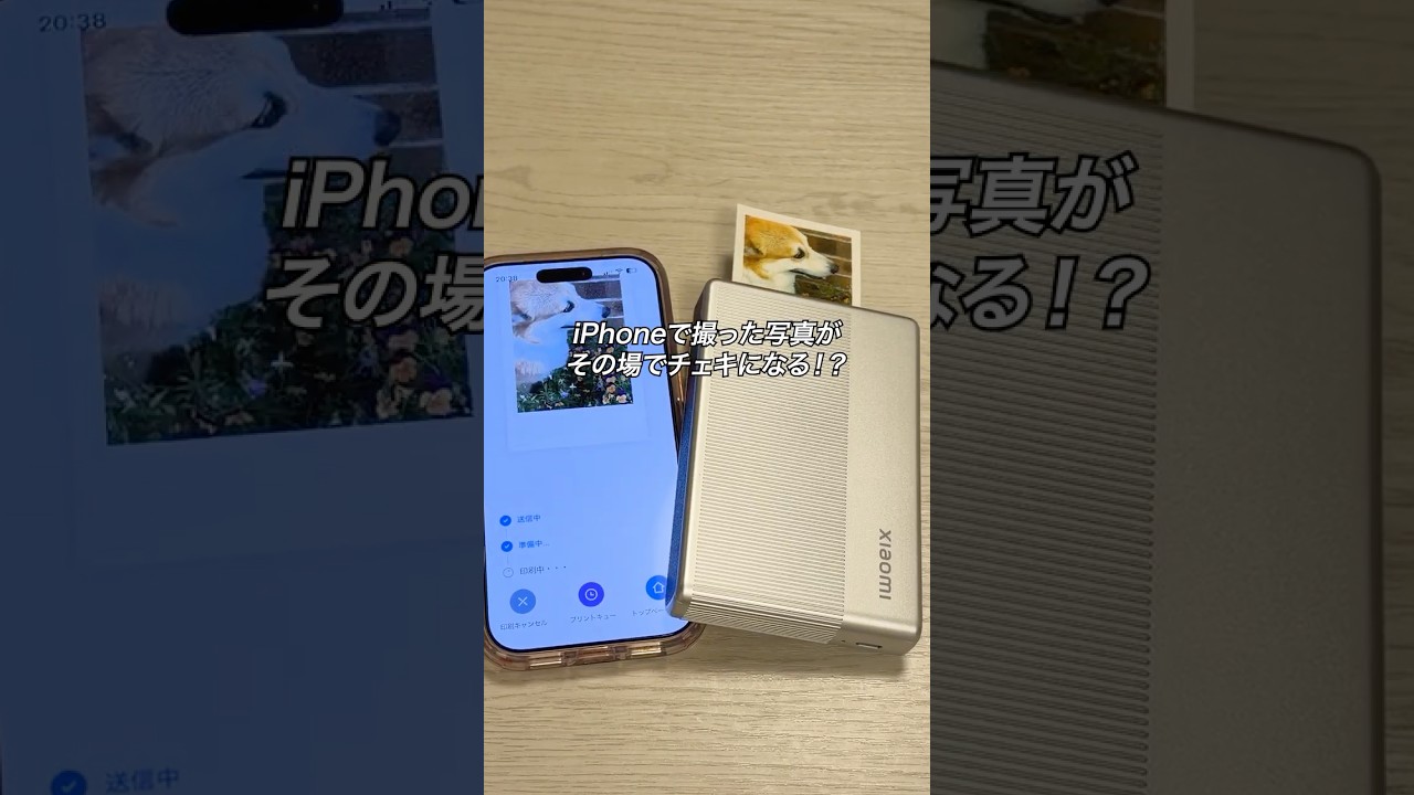 iPhoneで撮った写真がその場でチェキになるアイテムがすごい!#ガジェット #ガジェット紹介