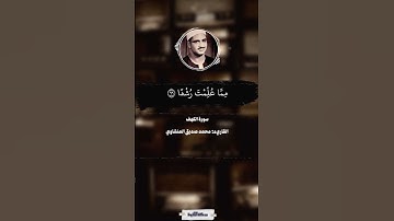 وكيف تصبر على ما لم تحط به خبرا | سورة الكهف | محمد صديق المنشاوي  #quran