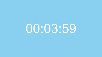 3 Minute 59 Second Timer - (239/36,000)