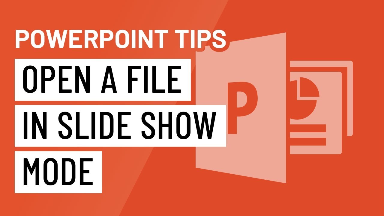 ⁣PowerPoint Quick Tip: Open a File in Slide Show Mode