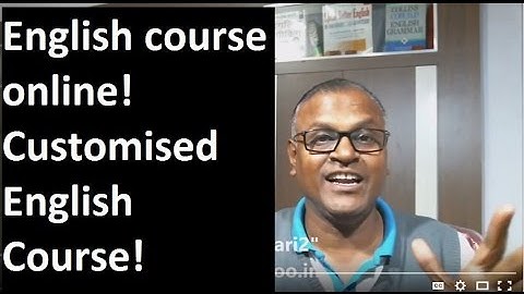 English course online! Customised English Course! Indian English Teacher!