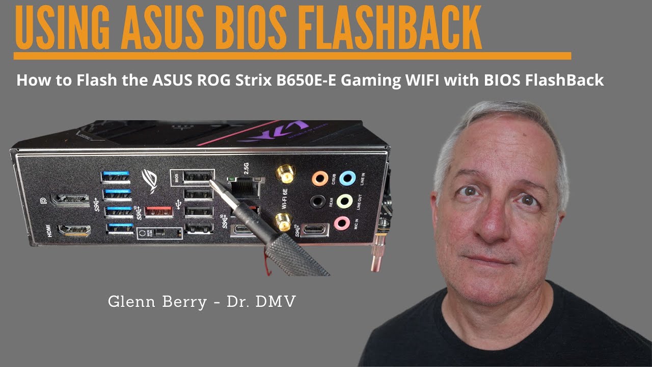 How To Flash The Bios On An Asus Rog Strix B650E-F Gaming Wifi Motherboard  Using Bios Flashback - Youtube