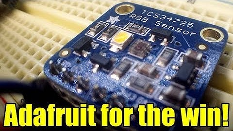Adafruit TCS34725 RGB Sensor Demo