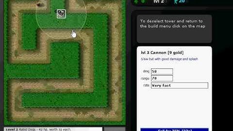 How to Start good on Flash Element TD 2 :: 1 Cannon