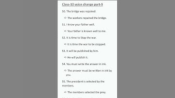 class-10 voice change part-9 || class-10 question bank voice change #englishgrammar #english