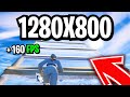 Streched Resolution 1280x800 Fortnite Season 2! (New Stretched Resolution for Low End PC!)