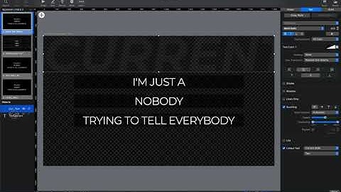 ProPresenter 7.6 // Scrolling Text As Part of the Moving Background