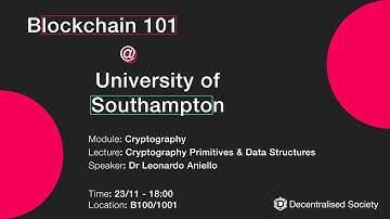Blockchain 101 - Cryptography Primitives & Data Structures