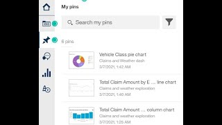 Cognos Analytics - Pinned visualizations