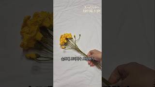 손뜨개로 만든 프리지아 꽃다발 포장 영상 | 뜨개한데이 1인 스마트스토어 #핸드메이드 #손뜨개 #뜨개꽃다발