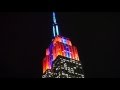 Empire State Building Alford Antenna 50th Anniversary Lightshow to Steely Dan&#39;s &quot;FM&quot; Hit