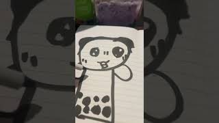 How to draw panda ￼