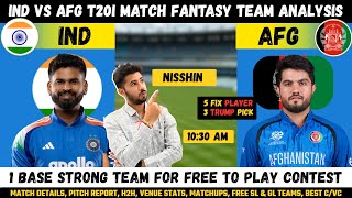 IND vs AFG 2nd Quarter Final Dream11 Prediction, India vs Afghanistan Fantasy Team Analysis#indvsafg screenshot 3