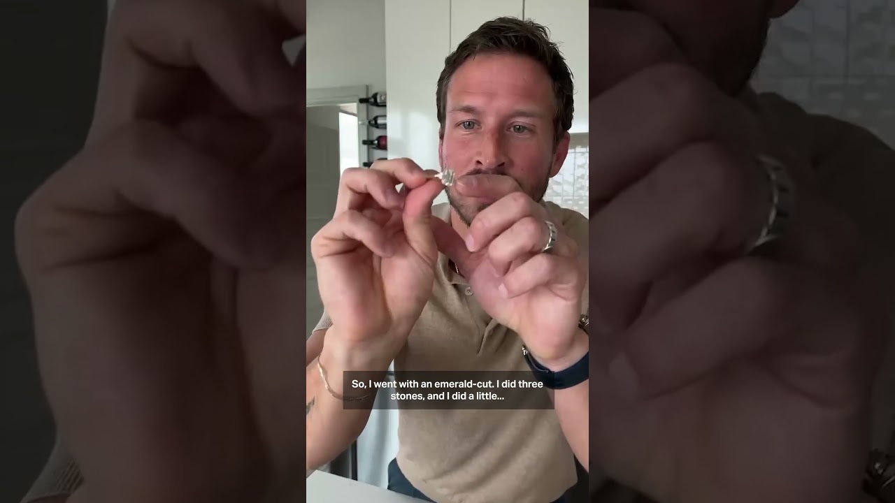 Adam Huber’s first look at Rachel Rigler’s custom RC engagement ring! 💎💍