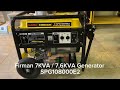 Firman 7kva generator spg108000e2  petrol powered  key starter  mitos shoppers