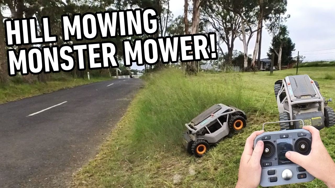 The Most Fun You Can Have Mowing The Lawn. Mowrator S1 Remote Controlled Lawn Mower