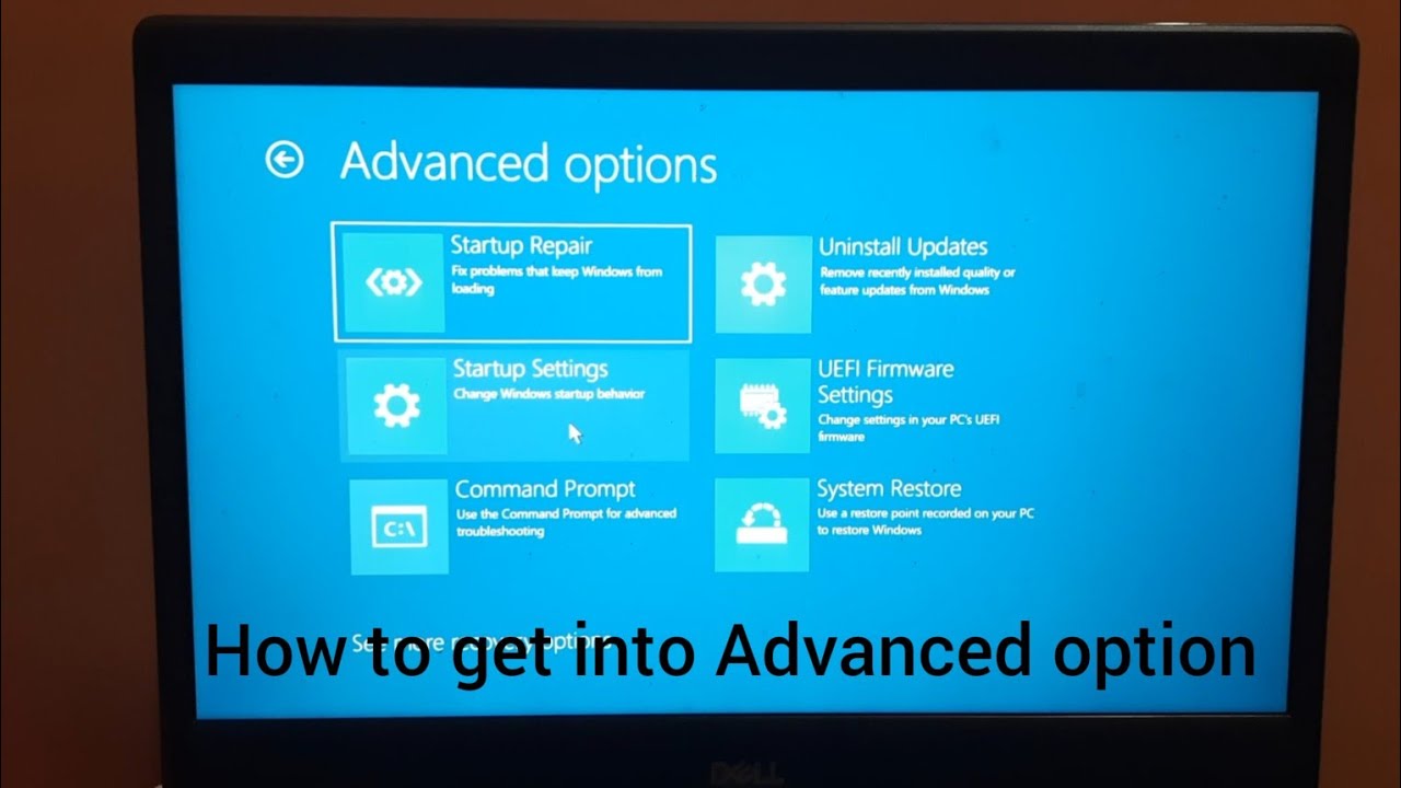 How to get into Advanced option in Windows 10, Windows 11 - YouTube