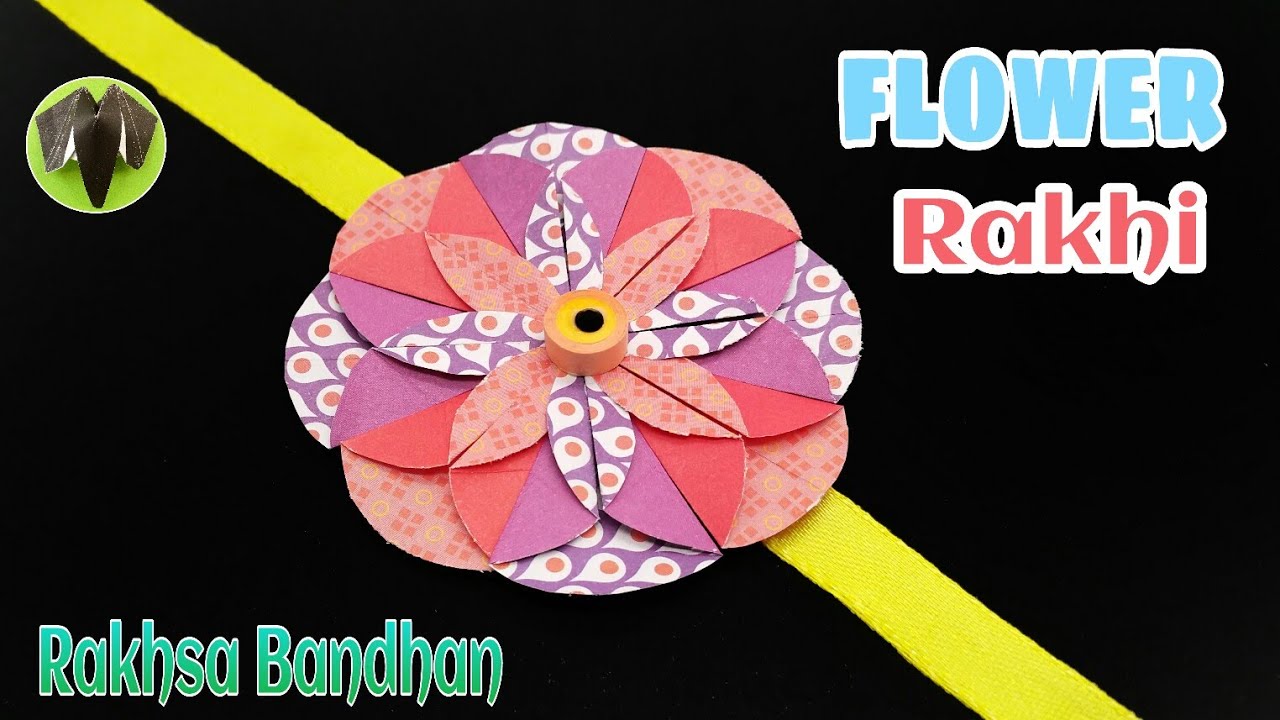 Flower Rakhi Bracelet for Raksha Bandhan (Design 21) - राखी | DIY