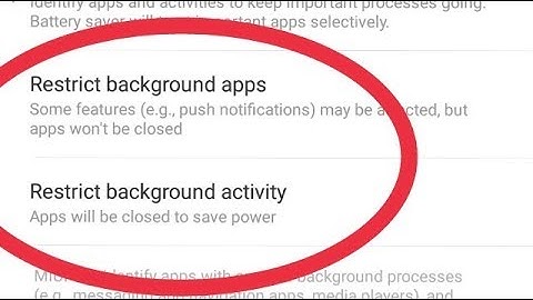 How To Restrict background activity App in Xiaomi Redmi Phone