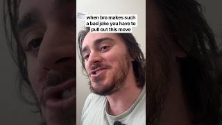 when bro makes such a bad joke you have to challenge it #shorts #comedy #funny