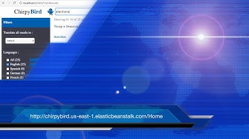 ChirpyBird - A cross lingual search engine
