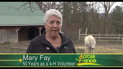 12/07/20 Mary Fay: 50 Years of Volunteering with 4-H on 
