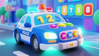 Police Car Siren Counting Game | Nursery Rhymes \u0026 Kids Songs