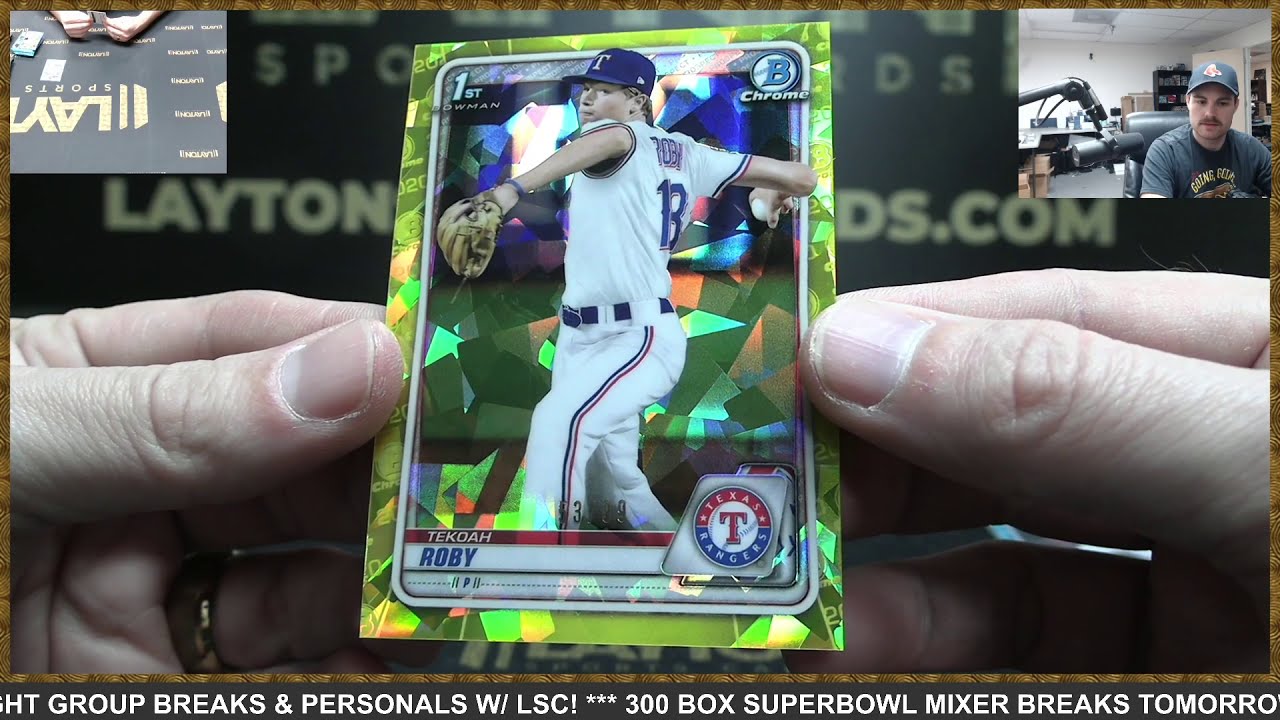 2020 Bowman Draft Sapphire Baseball Box Break for Tabitha Q