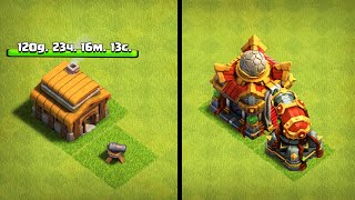 TH16 FROM SCRATCH IN 4 MONTHS ! THE STRANGEST TRANSITION TO TH16! CLASH OF CLANS