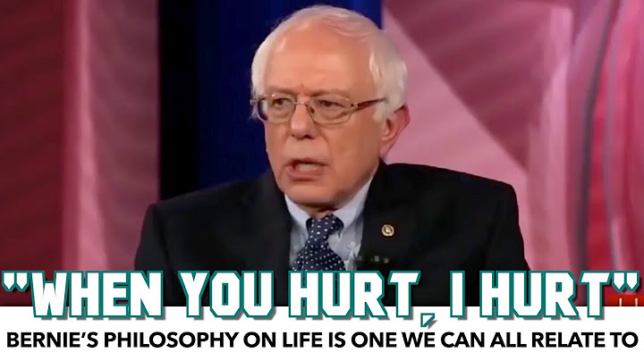 Bernie’s Philosophy On Life Is One We Can All Relate To