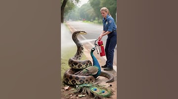 Zookeeper rescues peacock from python