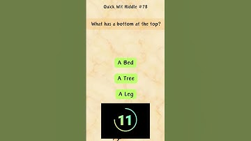 What has a bottom at the top?