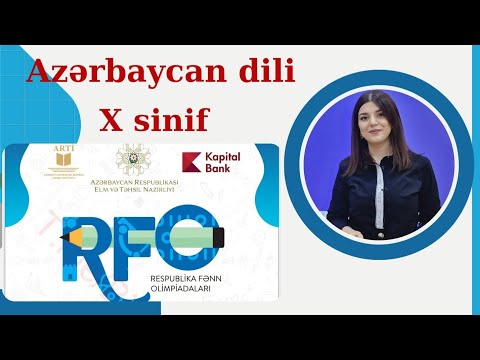 Olimpiada suallarının izahı - Azərbayacan dili X sinif