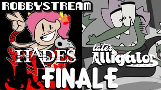 Later Alligator/Hades - Finale - ROBBYSTREAM
Stream starts at 7:49
Later Alligator starts at 24:28
Hades starts at 2:55:22
Original Air Date - February 13th, 2021
Streamed live on https://www.twitch.tv/robbydude Later Alligator/Hades - Finale - ROBBYSTREAM