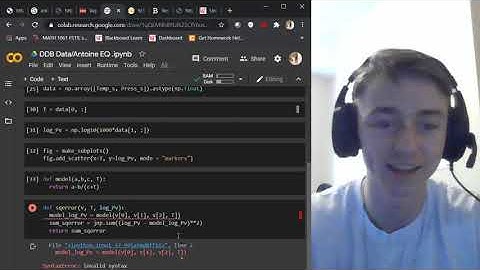Application of Antoine Equation to Data taken from the DDB!!!