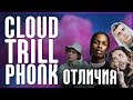 ЧЕМ ОТЛИЧАЮТСЯ CLOUD RAP, TRILL и PHONK | ЧТО ТАКОЕ КЛАУД, ТРИЛЛ и ФОНК | ОТЛИЧИЯ | ИСТОРИЯ ЖАНРОВ