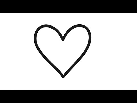 رسم قلب بسيط تعليمي رسم قلب للأطفال أغنية  و للأطفال