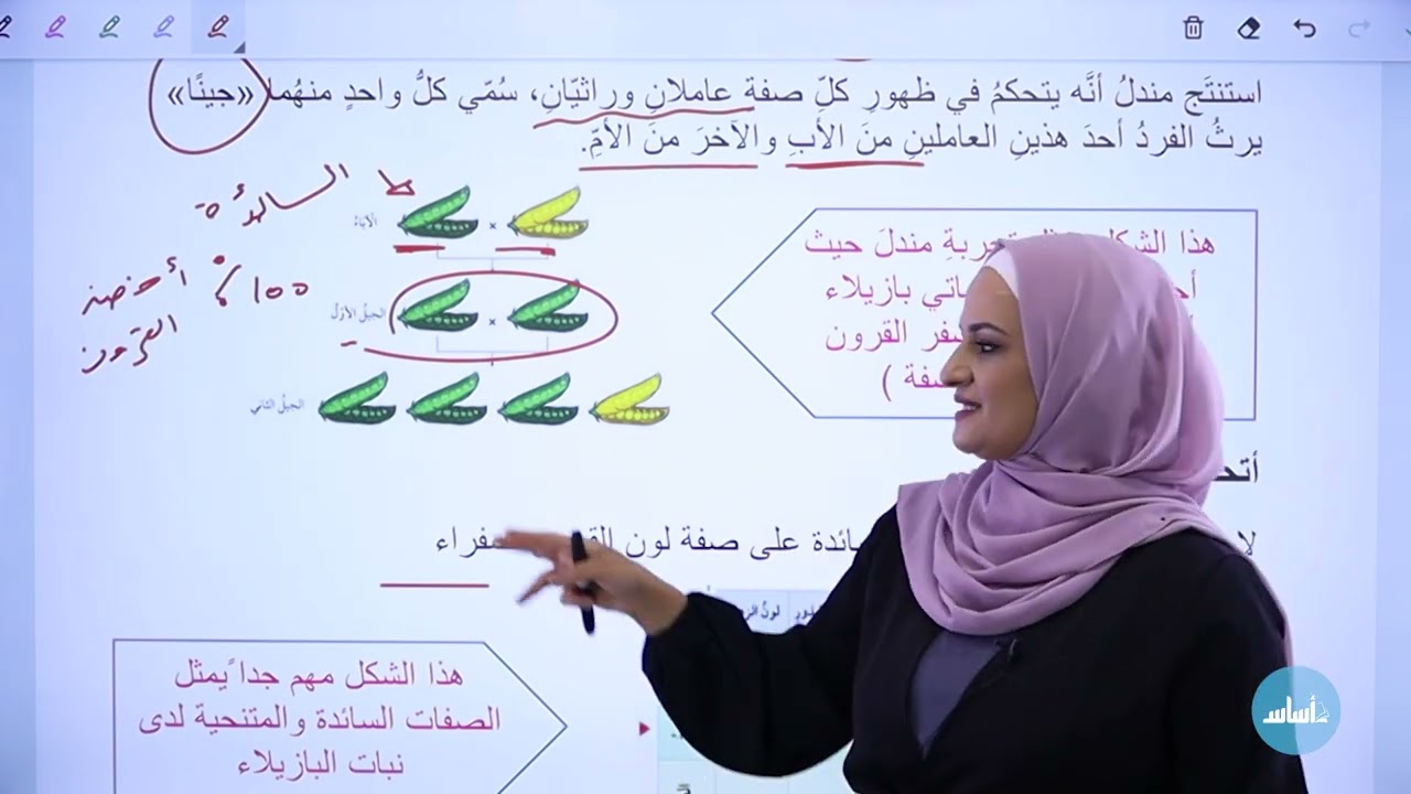 الصف الثامن 8️⃣ علوم 🦠 || الدرس 3: الوراثة (ج1) ✅ مع أ. #إنعام_الملاحيم 💪